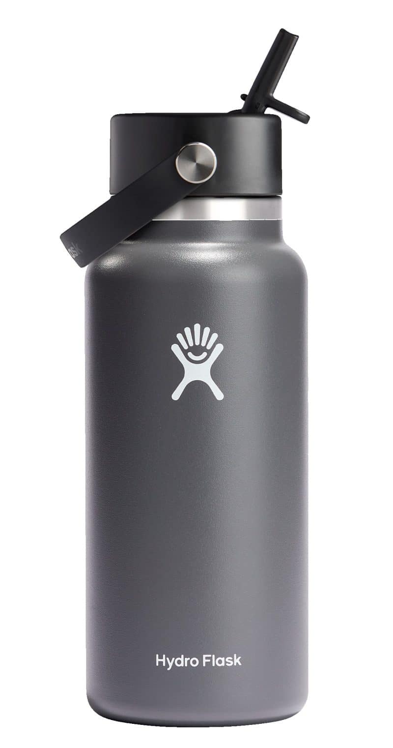 Custom Hydro Flask Customized 32 oz. Wide Mouth with Flex Straw Cap - 1