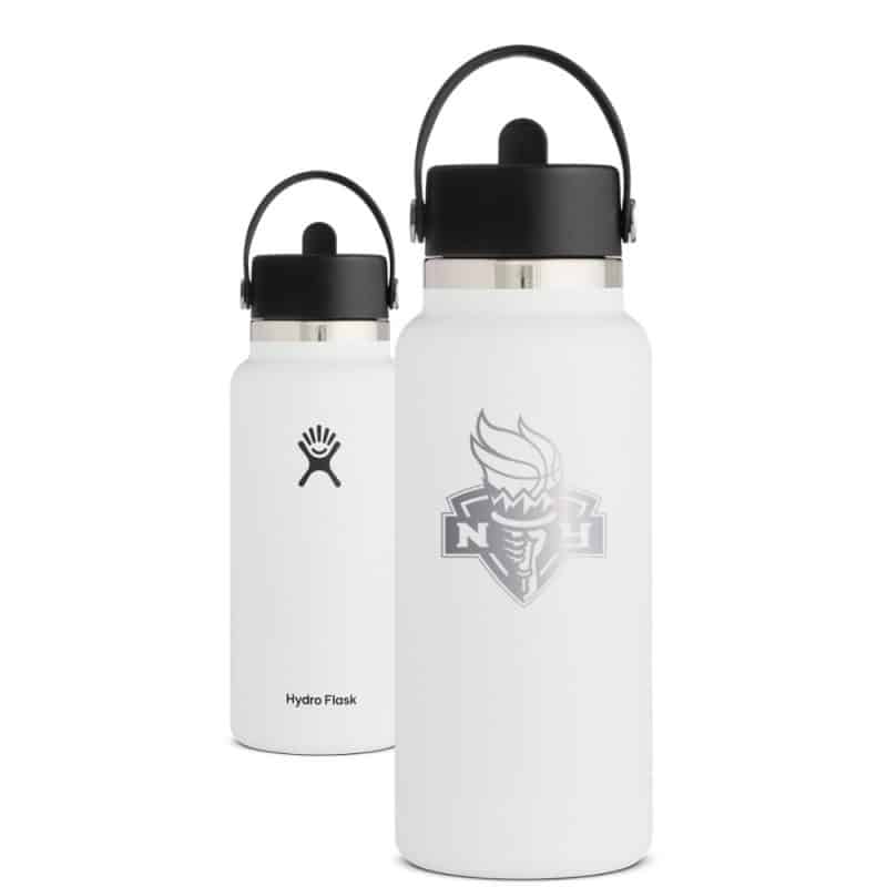 Custom Hydro Flask Customized 32 oz. Wide Mouth with Flex Straw Cap - 2