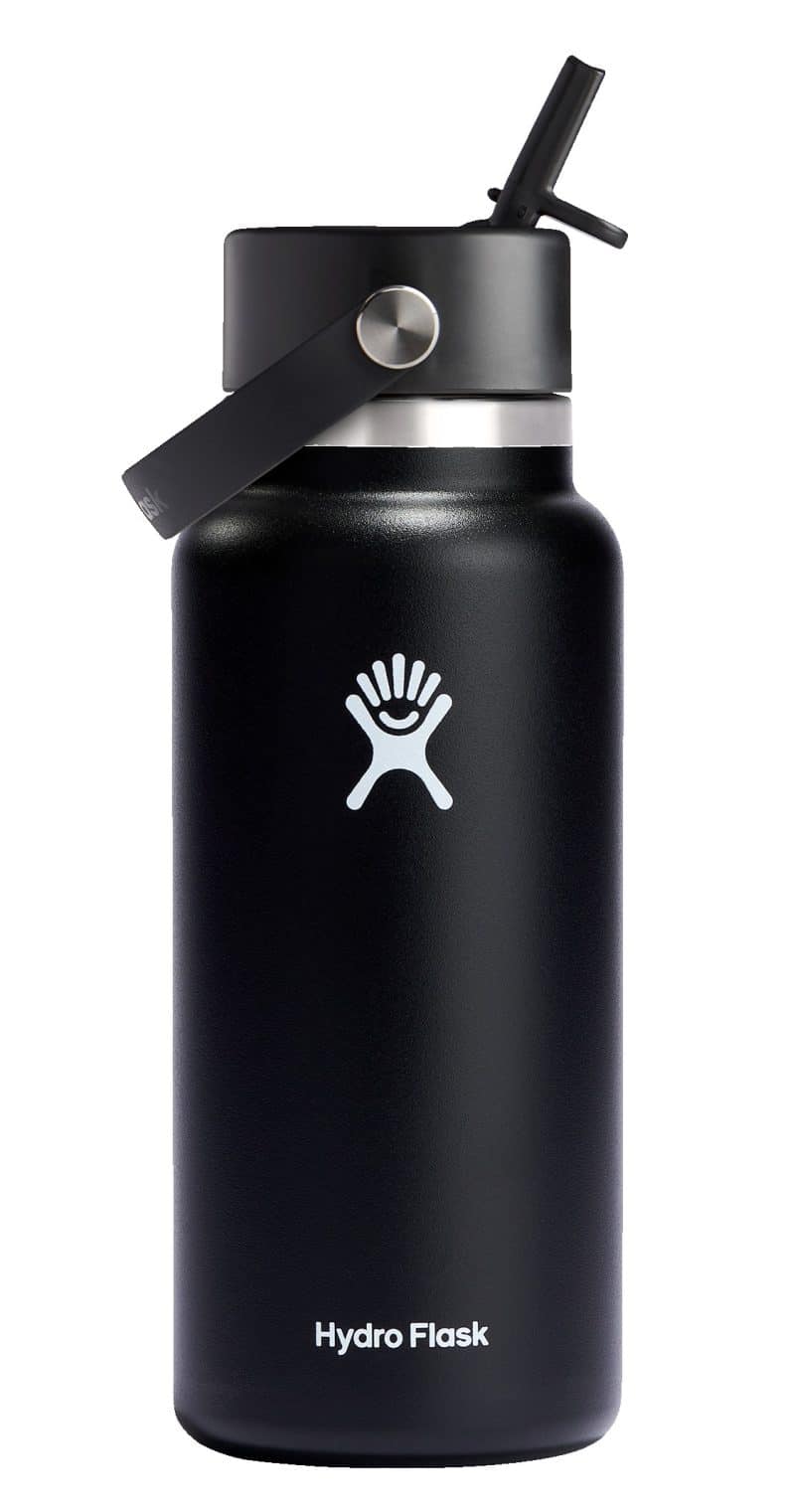 Custom Hydro Flask Customized 32 oz. Wide Mouth with Flex Straw Cap - 3