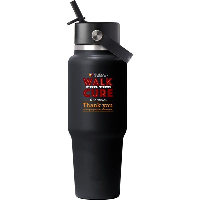 Custom Hydro Flask® Travel Bottle With Flex Straw Cap 32oz - 2