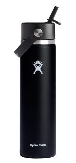 Custom Hydro Flask® Wide Mouth 24oz Bottle with Flex Straw Cap - 1