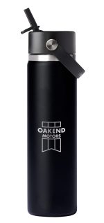 Custom Hydro Flask® Wide Mouth 24oz Bottle with Flex Straw Cap - 2