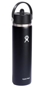 Custom Hydro Flask® Wide Mouth 24oz Bottle with Flex Straw Cap - 3