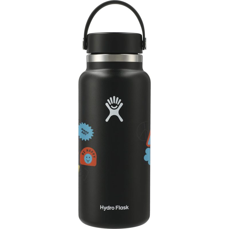 Custom Hydro Flask® Wide Mouth 32oz Bottle with Flex Cap - 2