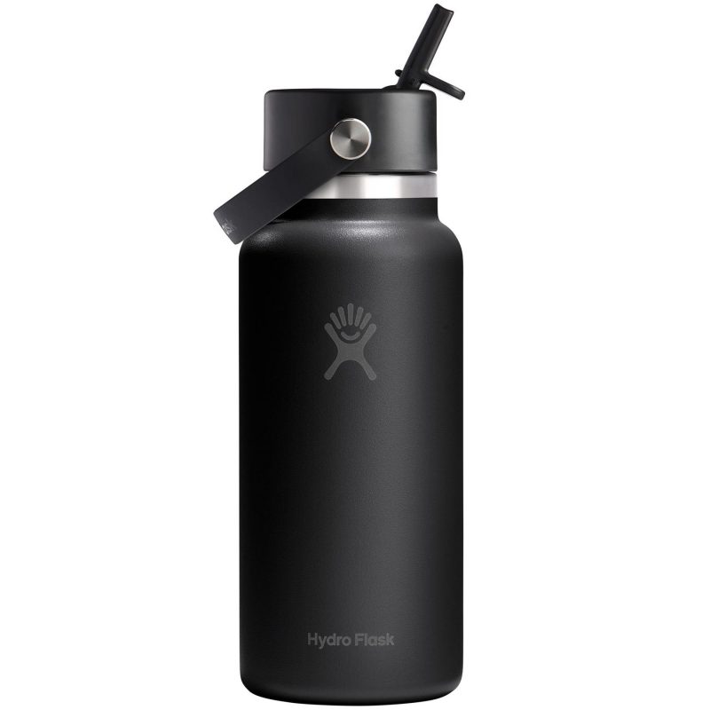 Custom Hydro Flask 32 oz. Wide Mouth Bottle w/Flex Straw Cap