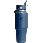 Custom Hydro Flask 32 oz. Wide Mouth Travel Bottle w/Flex Straw Cap
