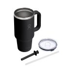 Custom Hydro Flask Travel Tumbler Clear Lid 32 Oz. - 9