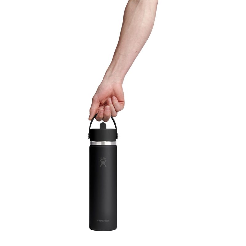 Custom Hydro Flask Wide Flex Straw Cap Bottle 24 Oz. - 8